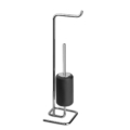 Gessi GOCCIA ACCESSORIES 38068 Zestaw z uchwytem na papier toaletowy i uchwytem na szczotke WC w kolorze czarny GRES wiele kolorow 031 Chrom 079 Biały CN 099 Czarny XL 124 Czarny metal GHRC 125 Miedź szczotkowana GHRC 147 Szczotkowany chrom 126 Czarny Metal szczotkowany GHRC 123 Miedź GHRC
