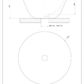 GOCCIA WASHBASINS 39124 rysunek techniczny