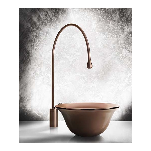 Gessi GOCCIA WASHBASINS 39126 Umywalka nablatowa sr400 mm wysokosc 185 mm miedz wiele kolorow 519 Gres