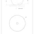 GOCCIA WASHBASINS 39126 rysunek techniczny