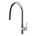 Gessi HELIUM 20573 Bateria zlewozmywakowa z obrotowa 170 ° i wyjmowana wylewka z pojedynczym strumieniem wody z zaworem zwrotnym wiele kolorow 031 Chrom 149 Finox