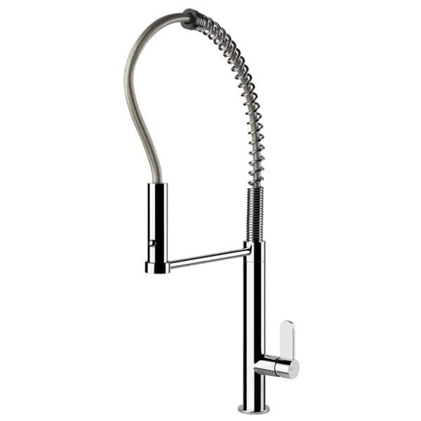 Gessi HELIUM 50011 Bateria kuchenna z obrotowa wylewka z dwoma trybami strumienia wody Otwor montazowy baterii 335 mm wiele kolorow 031 Chrom 149 Finox