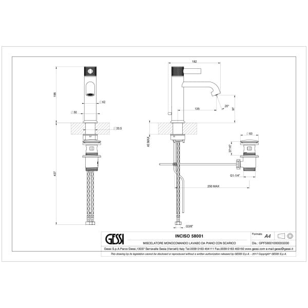 Gessi-INCISO-58001-Bateria-umywalkowa-z-korkiem-automatycznym-wiele-kolorow-rys-techniczny.jpg INCISO 58001 rysunek techniczny