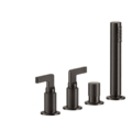 Gessi INCISO 58043 Bateria wannowa 4 otworowa z przelacznikiem przylacza 1 2 waz prysznicowy 15 m wyciagana sluchawka prysznicowa wiele kolorow 031 Chrom 149 Finox 246 Złoty PVD 299 Czarny XL 706 Czarny Metal PVD 030 Miedź PVD 707 Czarny metal szczotkowany PVD 713 Antyczny mosiądz 708 Miedź szczotkowana PVD 727 Mosiądz szczotkowany PVD 187 Postarzany brąz