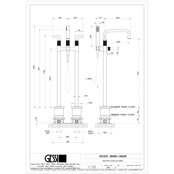 Gessi-INCISO-58099-58028-Bateria-wannowa-wolnostojaca-ze-sluchawka-prysznicowa-wiele-kolorow-rys-techniczny.jpg INCISO 58099+58028 rysunek techniczny