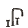 Gessi INCISO 58113 Bateria umywalkowa trzyotworowa z wylewka korkiem automatycznym wiele kolorow 031 Chrom 149 Finox 246 Złoty PVD 299 Czarny XL 706 Czarny Metal PVD 030 Miedź PVD 707 Czarny metal szczotkowany PVD 713 Antyczny mosiądz 708 Miedź szczotkowana PVD 727 Mosiądz szczotkowany PVD 187 Postarzany brąz