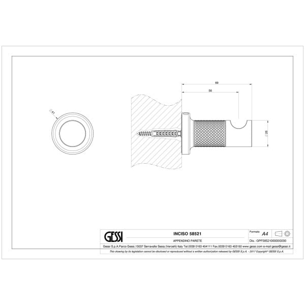 Gessi-INCISO-ACCESSORIES-58521-Wieszak-scienny-na-szlafrok-wiele-kolorow-rys-techniczny.jpg INCISO ACCESSORIES 58521 rysunek techniczny
