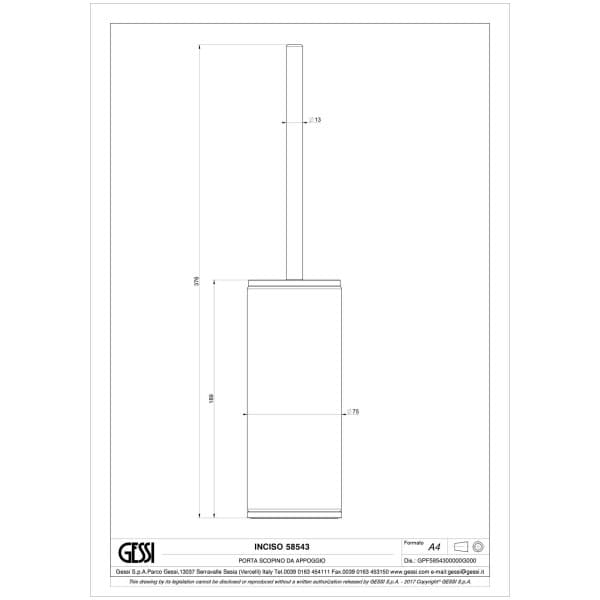 Gessi-INCISO-ACCESSORIES-58543-Szczotka-WC-wiele-kolorow-rys-techniczny.jpg INCISO ACCESSORIES 58543 rysunek techniczny