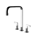 Gessi INCISO KITCHEN 58701 Bateria kuchenna trzyotworowa z obrotowa wylewka wiele kolorow 031 Chrom 149 Finox 299 Czarny XL 706 Czarny Metal PVD 030 Miedź PVD 707 Czarny metal szczotkowany PVD 708 Miedź szczotkowana PVD