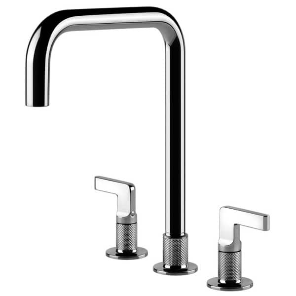 Gessi INCISO KITCHEN 58711 Bateria kuchenna trzyotworowa wiele kolorow 031 Chrom 149 Finox 299 Czarny XL 706 Czarny Metal PVD 030 Miedź PVD 707 Czarny metal szczotkowany PVD 708 Miedź szczotkowana PVD