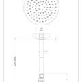 INCISO SHOWER 58150 rysunek techniczny