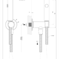 INCISO SHOWER 58151 rysunek techniczny