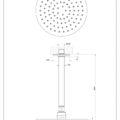 INCISO SHOWER 58152 rysunek techniczny