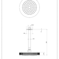 INCISO SHOWER 58186 rysunek techniczny