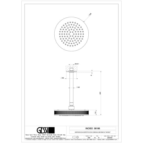 Gessi-INCISO-SHOWER-58186-Deszczownica-sufitowa-regulowana-z-antilimestone-srednica-sr200-mm-przylacze-1-2-wiele-kolorow-rys-techniczny.jpg INCISO SHOWER 58186 rysunek techniczny