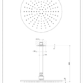 INCISO SHOWER 58252 rysunek techniczny