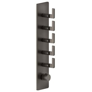 Gessi INCISO WELLNESS 43109 58210 Bateria termostatyczna podtynkowa 5 obiegowa high capacity przylacza 3 4 wiele kolorow 031 Chrom 149 Finox 246 Złoty PVD 299 Czarny XL 706 Czarny Metal PVD 030 Miedź PVD 707 Czarny metal szczotkowany PVD 713 Antyczny mosiądz 708 Miedź szczotkowana PVD 727 Mosiądz szczotkowany PVD 187 Postarzany brąz