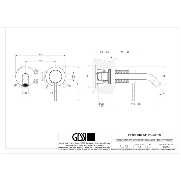 Gessi-INTRECCIO-54197-54183-Bateria-podtynkowa-z-wylewka-wiele-kolorow-rys-techniczny.jpg INTRECCIO 54197+54183 rysunek techniczny
