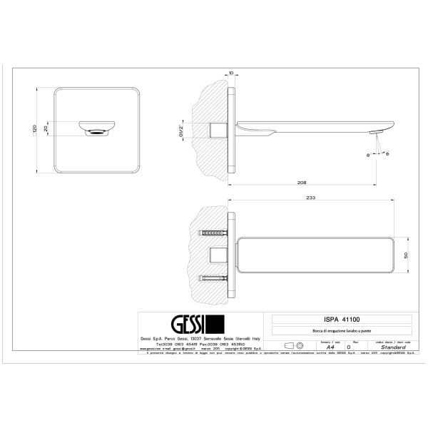 Gessi-ISPA-41100-Wylewka-scienna-przylacza-1-2-wymaga-oddzielnego-sterowania-46112-41110-wiele-kolorow-rys-techniczny.jpg ISPA 41100 rysunek techniczny