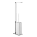 Gessi ISPA ACCESSORIES 41733 Zestaw z uchwytem na papier toaletowy i uchwytem na biala szczotke WC wiele kolorow 031 Chrom