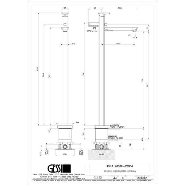 Gessi-ISPA-BATH-46189-24954-Bateria-wannowa-wolnostojaca-wiele-kolorow-rys-techniczny.jpg ISPA BATH 46189+24954 rysunek techniczny