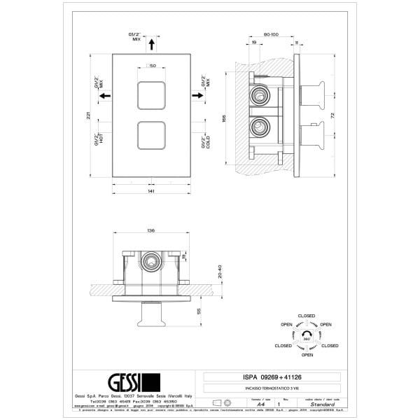 Gessi-ISPA-SHOWER-09269-41126-Bateria-termostatyczna-trojobiegowa-z-przylaczami-1-2-filtrami-i-przelacznikiem-3-obiegowym-z-glowica-ceramiczna-wiele-kolorow-rys-techniczny.jpg ISPA SHOWER 09269+41126 rysunek techniczny
