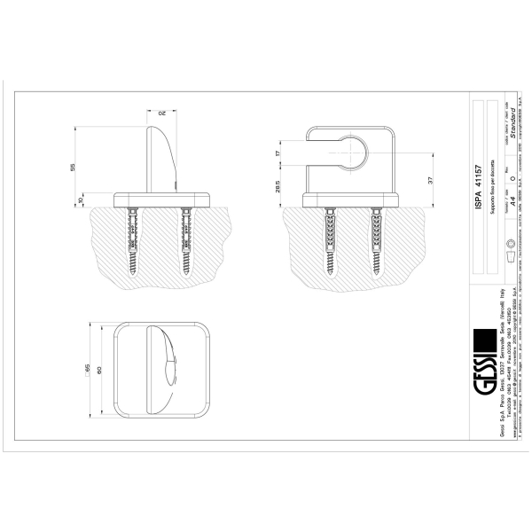 Gessi-ISPA-SHOWER-41157-Uchwyt-sluchawki-prysznicowej-wiele-kolorow-rys-techniczny.jpg ISPA SHOWER 41157 rysunek techniczny