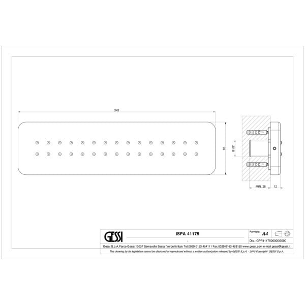 Gessi-ISPA-SHOWER-41175-Boczna-dysza-do-hydromasazu-wiele-kolorow-rys-techniczny.jpg ISPA SHOWER 41175 rysunek techniczny