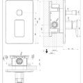 ISPA SHOWER 44673+44694 rysunek techniczny