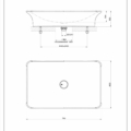 ISPA WASHBASINS 42002 rysunek techniczny