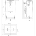 ISPA WASHBASINS 42010 rysunek techniczny