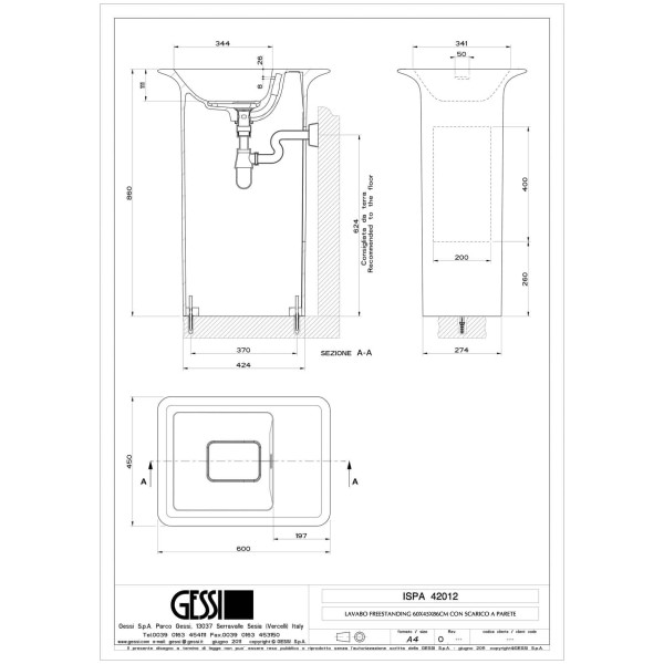 Gessi-ISPA-WASHBASINS-42012-Umywalka-wolnostojaca-z-Cristalplant®-bialy-matowy-z-przelewem-wiele-kolorow-rys-techniczny.jpg ISPA WASHBASINS 42012 rysunek techniczny