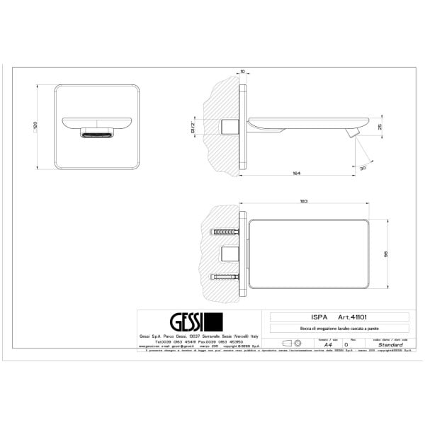 Gessi-ISPA-WATERFALL-41101-Wylewka-scienna-kaskadowa-przylacza-1-2-wymaga-oddzielnego-sterowania-46112-41110-wiele-kolorow-rys-techniczny.jpg ISPA WATERFALL 41101 rysunek techniczny
