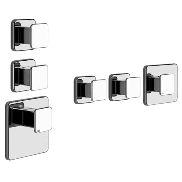 Gessi ISPA WELLNESS 43103 41534 Bateria termostatyczna podtynkowa 2 obiegowa high capacity przylacza 3 4 wiele kolorow 031 Chrom