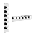 Gessi ISPA WELLNESS 43109 41510 Bateria termostatyczna podtynkowa 5 obiegowa high capacity przylacza 3 4 wiele kolorow 031 Chrom
