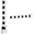 Gessi ISPA WELLNESS 43109 41540 Bateria termostatyczna podtynkowa 5 obiegowa high capacity przylacza 3 4 wiele kolorow 031 Chrom