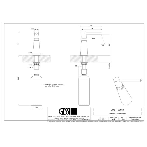 Gessi-JUST-29654-Dozownik-do-mydla-wiele-kolorow-rys-techniczny.jpg JUST 29654 rysunek techniczny