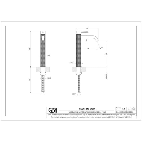 Gessi-MECCANICA-54206-Bateria-umywalkowa-nablatowa-z-przylaczami-3-8-wiele-kolorow-rys-techniczny.jpg MECCANICA 54206 rysunek techniczny