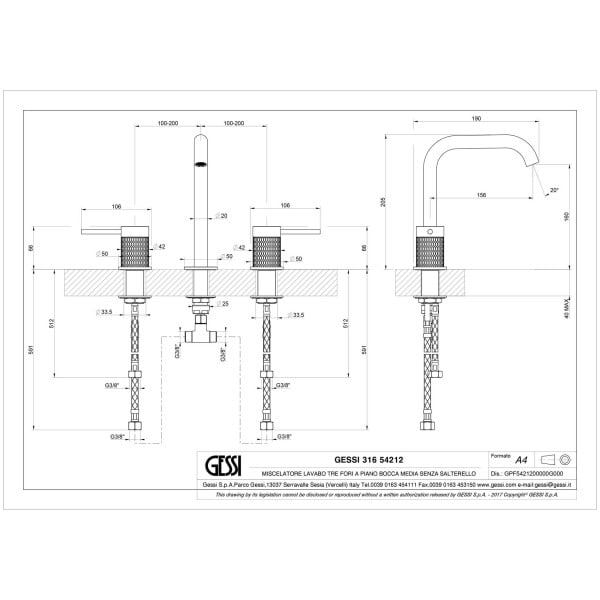 Gessi-MECCANICA-54212-Bateria-umywalkowa-trzyotworowa-z-wylewka-wiele-kolorow-rys-techniczny.jpg MECCANICA 54212 rysunek techniczny