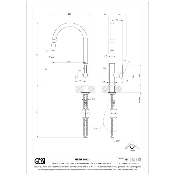 Gessi-MESH-60003-Bateria-kuchenna-z-obrotowa-iwyciagana-wylewka-wiele-kolorow-rys-techniczny.jpg MESH 60003 rysunek techniczny