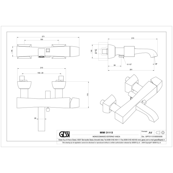 Gessi-MIMI-31113-Bateria-wannowa-natynkowa-z-przelacznikiem-wanna-prysznic-element-zewnetrzny-wiele-kolorow-rys-techniczny.jpg MIMI 31113 rysunek techniczny