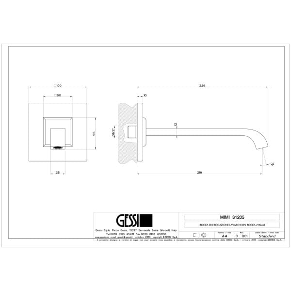 Gessi-MIMI-31205-Wylewka-scienna-z-przylaczem-1-2-31105-31210-wiele-kolorow-rys-techniczny.jpg MIMI 31205 rysunek techniczny