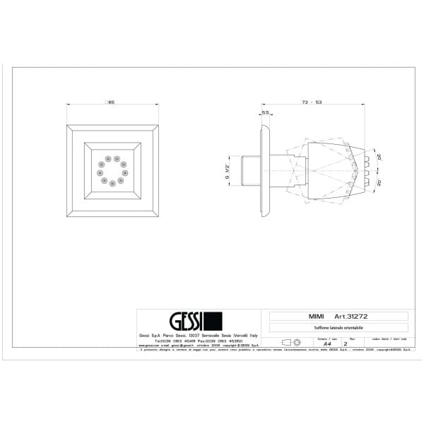 Gessi-MIMI-31272-Dysza-do-hydromasazu-z-regulacja-wiele-kolorow-rys-techniczny.jpg MIMI 31272 rysunek techniczny