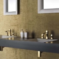 Gessi MIMI 31401 Bateria umywalkowa trzyotworowa z wylewka korkiem automatycznym Zasieg wylewki 132 mm wiele kolorow 031 Chrom 080 Złoty CCP 149 Finox