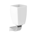 Gessi MIMI ACCESSORIES 33208 Uchwyt scienny na kubek z bialej ceramiki wiele kolorow 031 Chrom 080 Złoty CCP 149 Finox