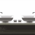 Gessi MIMI ACCESSORIES 33226 Mydelniczka z bialej ceramiki wiele kolorow 031 Chrom 080 Złoty CCP 149 Finox