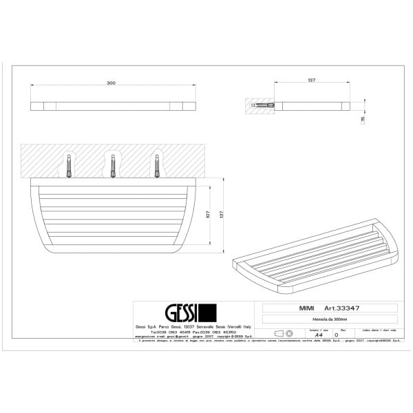 Gessi-MIMI-ACCESSORIES-33347-Polka-30-cm-wiele-kolorow-rys-techniczny.jpg MIMI ACCESSORIES 33347 rysunek techniczny