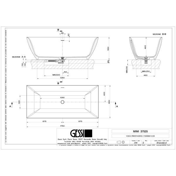 Gessi-MIMI-BATH-37525-Wanna-wolnostojaca-wiele-kolorow-rys-techniczny.jpg MIMI BATH 37525 rysunek techniczny