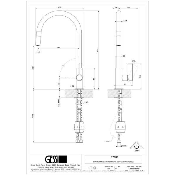 Gessi-MONACO-17163-Bateria-kuchenna-jednouchwytowa-z-wyciagana-wylewka-wiele-kolorow-rys-techniczny.jpg MONACO 17163 rysunek techniczny