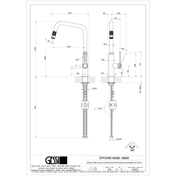 Gessi-OFFICINE-GESSI-60053-Bateria-kuchenna-z-obrotowa-i-wyciagana-wylewka-z-pojedynczym-strumieniem-wody-wiele-kolorow-rys-techniczny.jpg OFFICINE GESSI 60053 rysunek techniczny